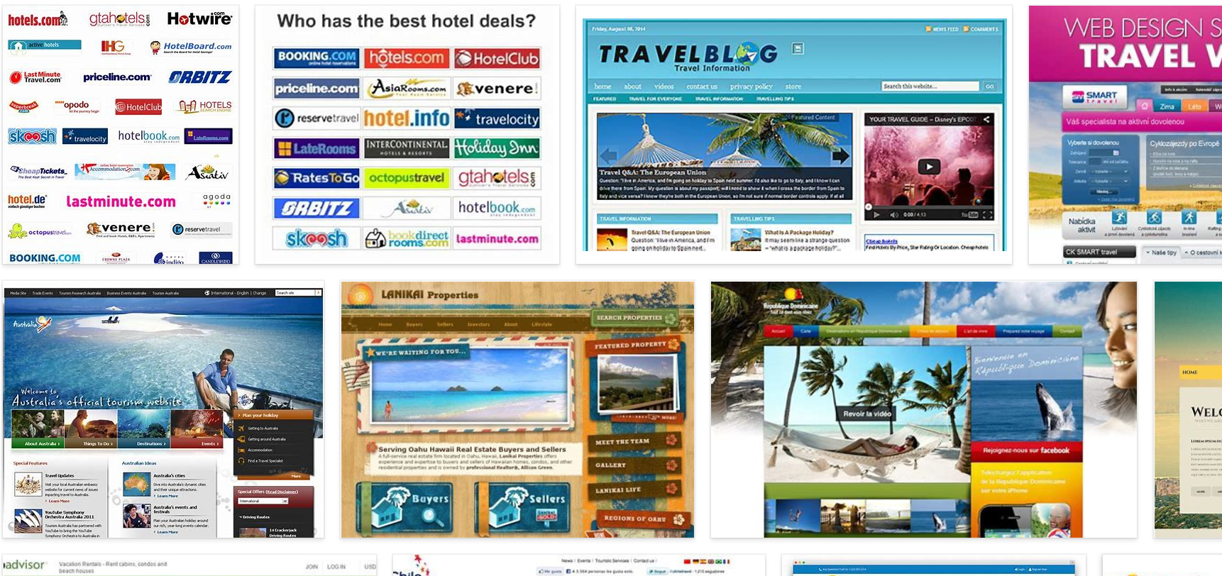 travel website brands needing seo